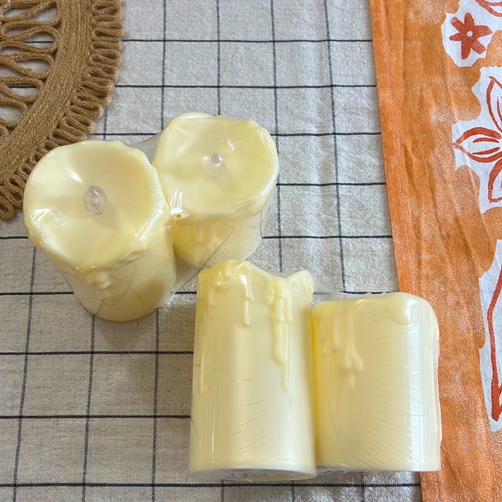 Target Bullseye Playground Lit Pillar Candles 2ct